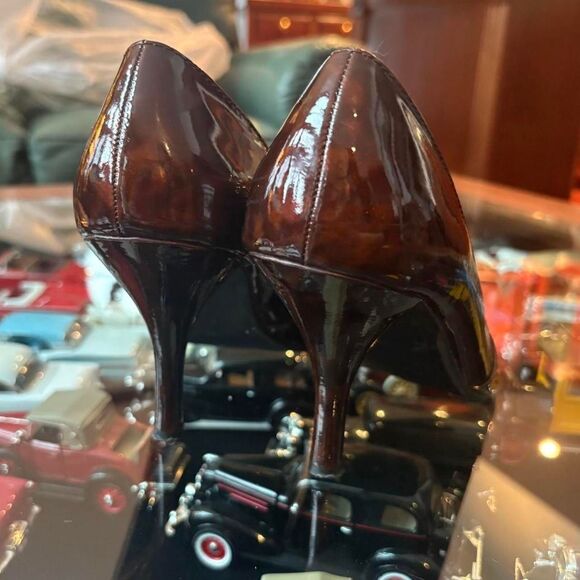 Charlotte Russe Stiletto High Heels Brown Two Tone Pointed Toe Y2K Womens 7.5/8 - Picture 4 of 7